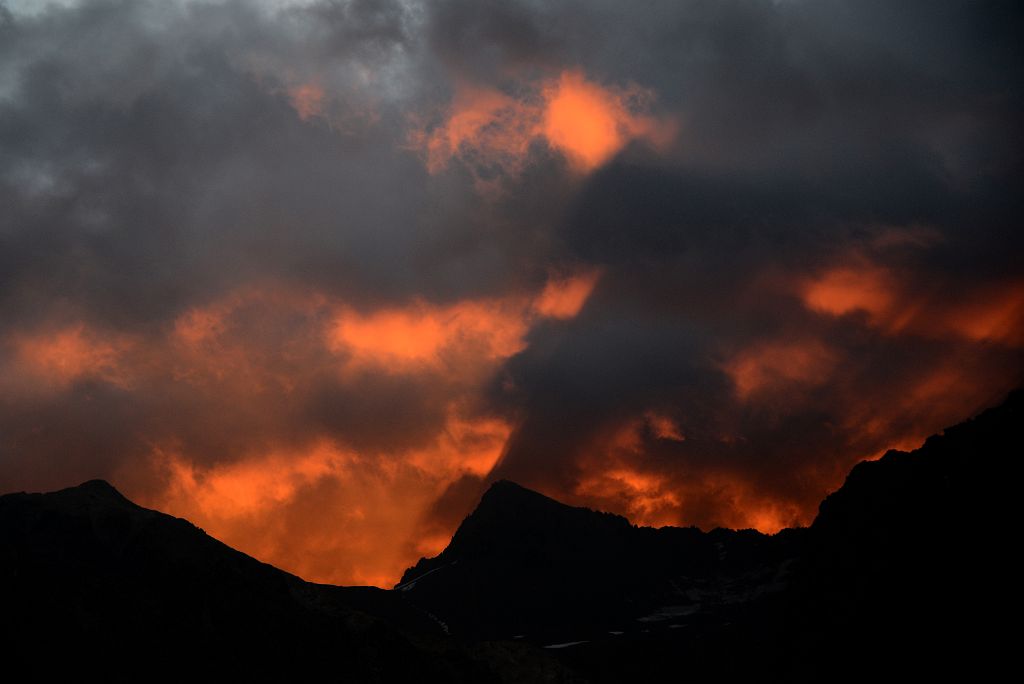 10 Sunset On Cerro Bonete South From Plaza de Mulas Aconcagua Base Camp